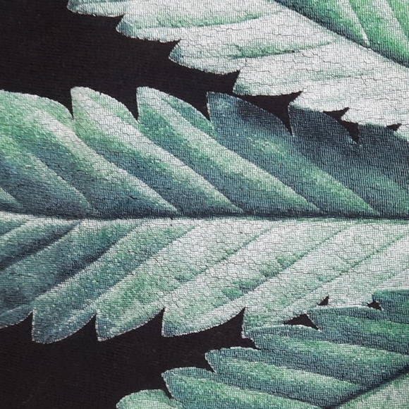 Black Distressed Festival Graphic Crop Top - Picture 2 of 3